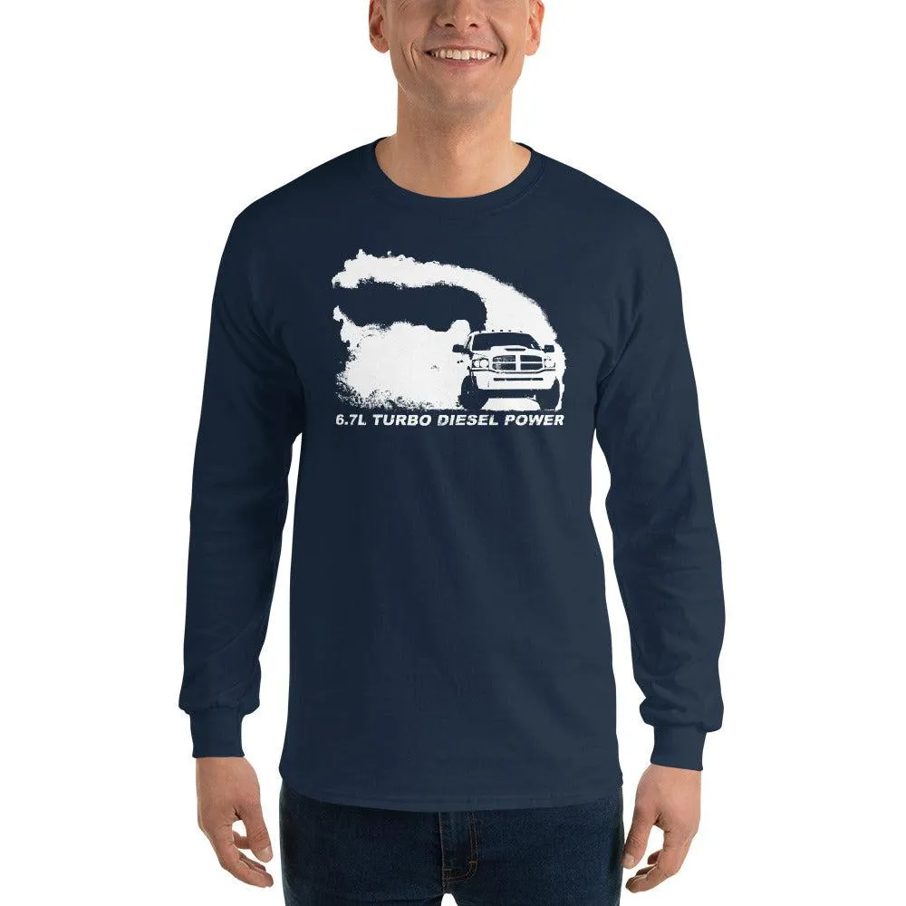 6.7 3rd Gen Truck Rolling Coal Burnout Long Sleeve T-Shirt