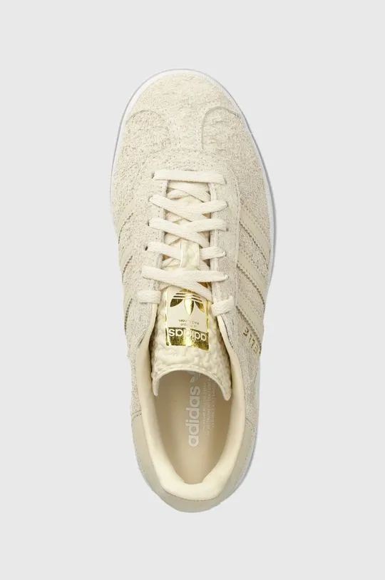 adidas Originals leather sneakers Gazelle Bold beige color IG4380