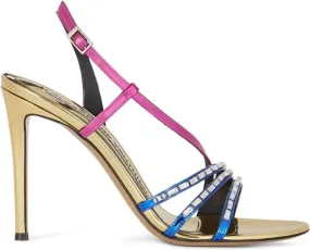 Alexandre Vauthier 115mm rhinestone-embellished sandals Blue