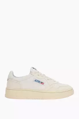 Autry Medalist smooth leather and canvas sneakers