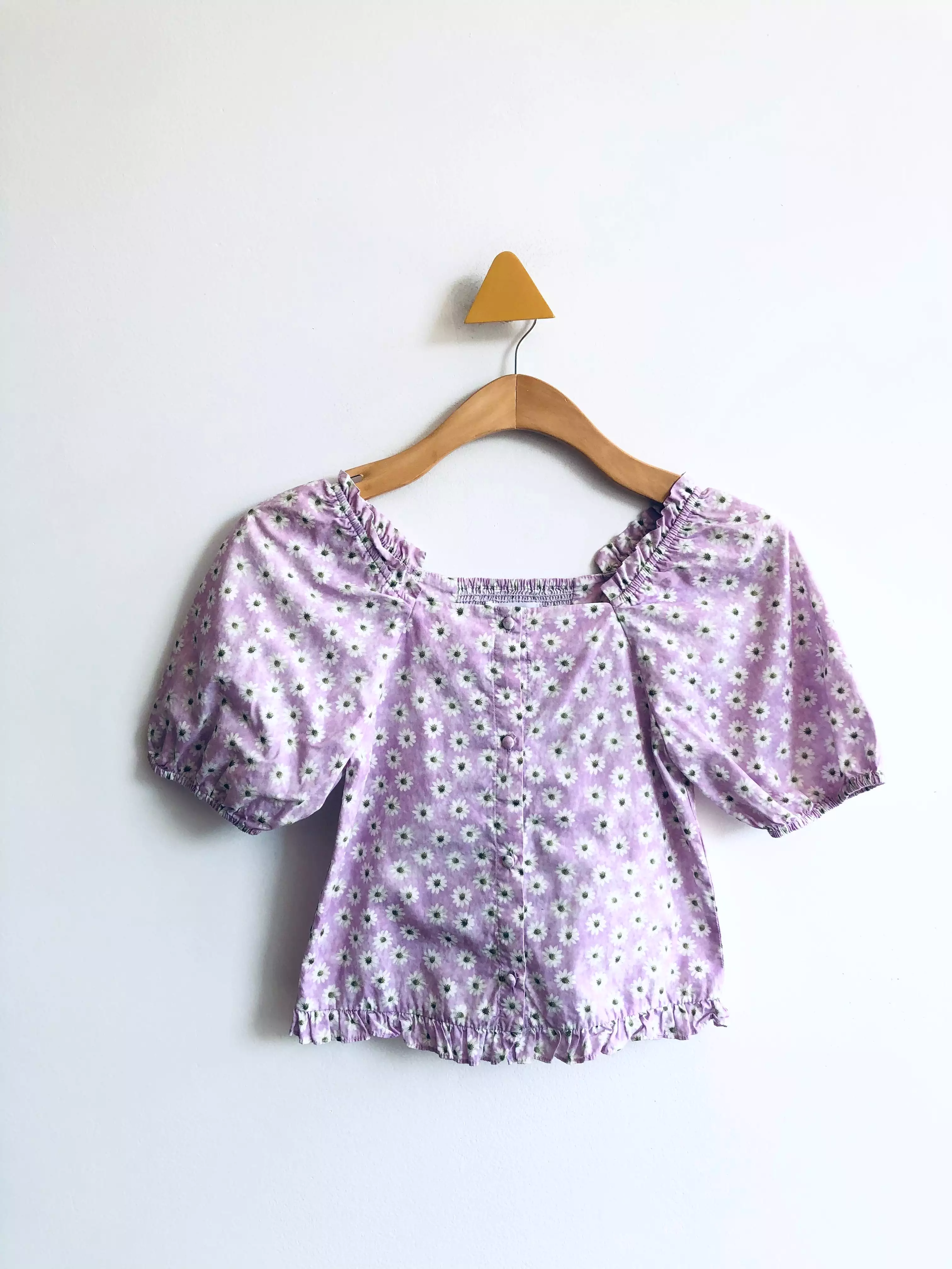 Balloon Sleeve Daisy Blouse // 10Y