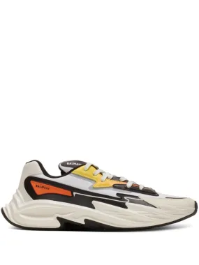 BALMAIN Run Row Leather & Nylon Sneakers