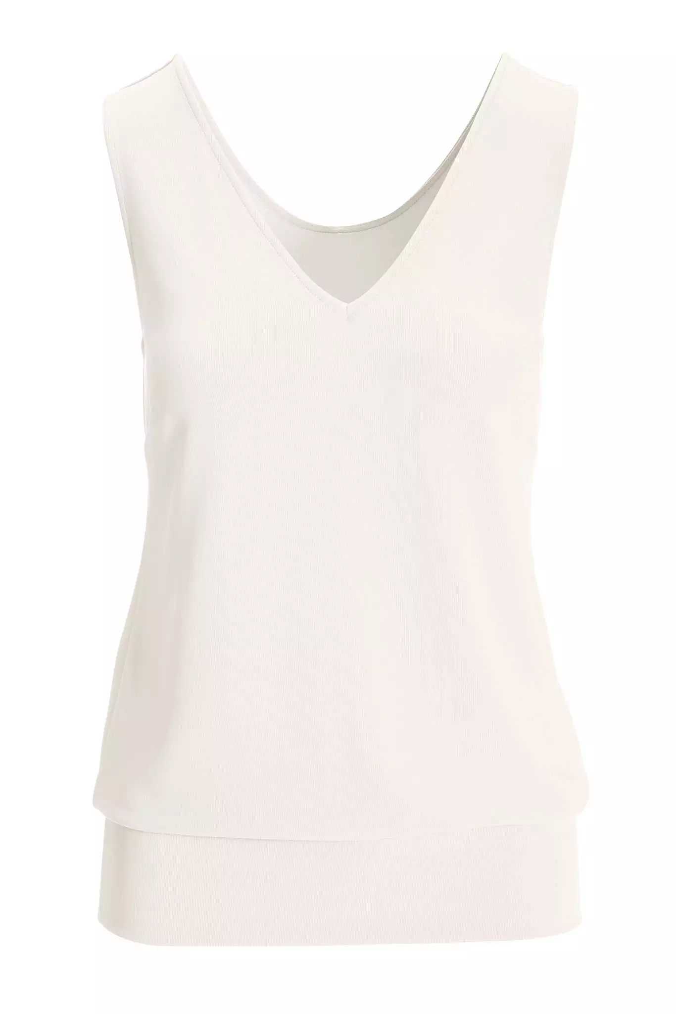 Beyond Travel Sleeveless Blouson Top Ivory Coast