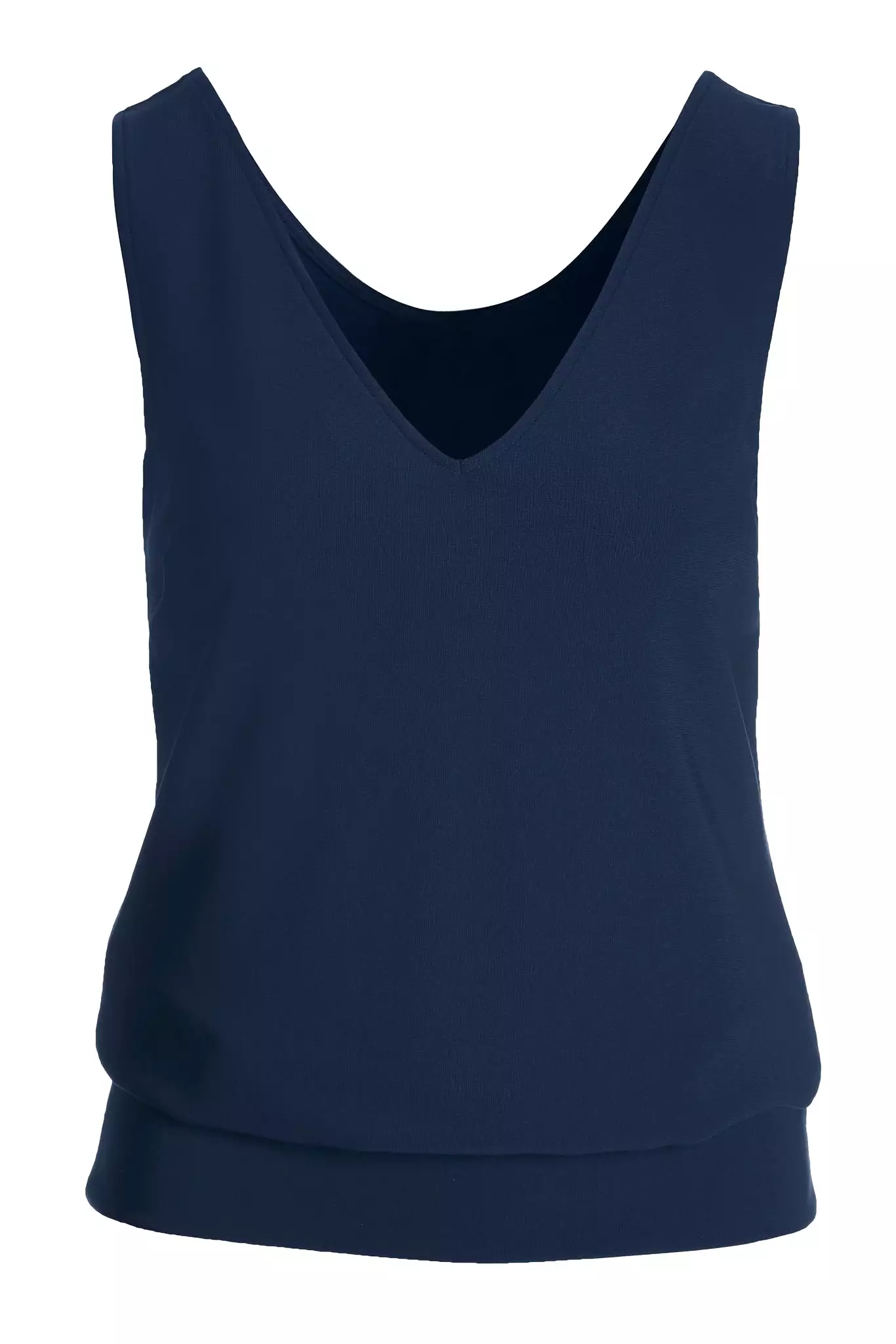 Beyond Travel Sleeveless Blouson Top Maritime Navy