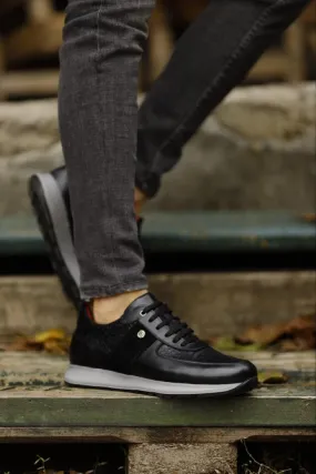 Black Mid Top Sneakers for Men | GentWith.com