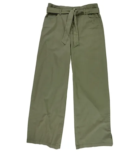 [Blank Nyc] Womens Belted Paperbag Casual Wide Leg Pants