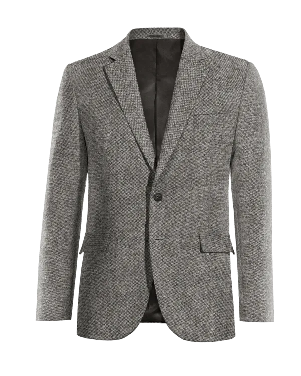  Blazer gris claro de donegal tweed edición limitada