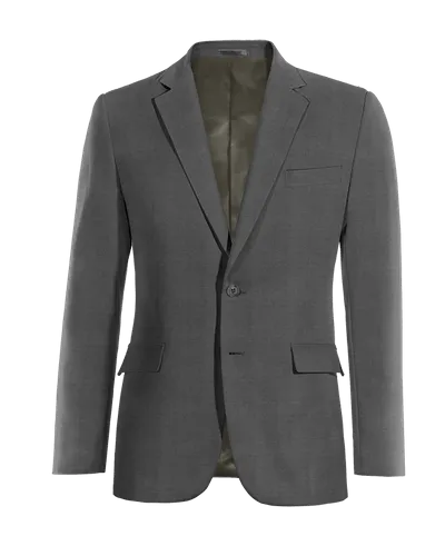  Blazer gris de Lana pura super 100s de entretiempo