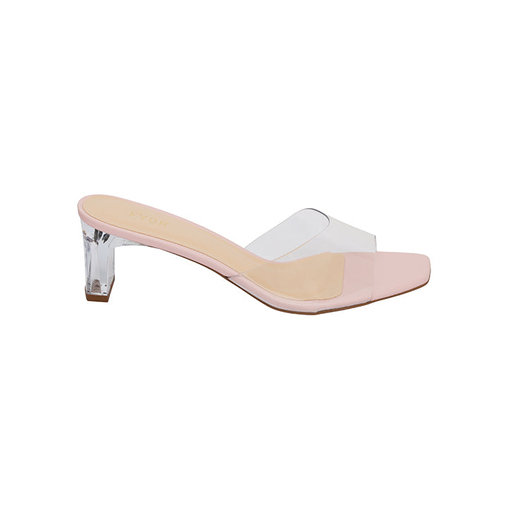 Clear Block Heel Sandal BCM 108