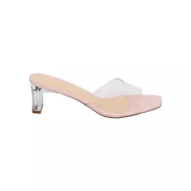 Clear Block Heel Sandal BCM 108