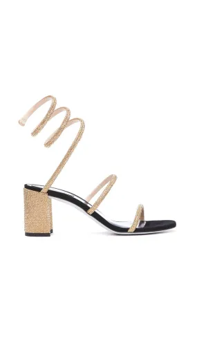 Cleo Block Heel Sandal 65 - Black/Gold