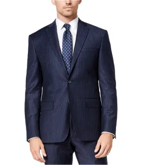 Dkny Mens Derek Chalk Stripe Two Button Blazer Jacket