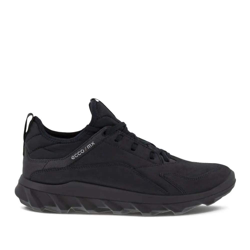 ECCO MX Men's Sneakers Low Black Leather for All Seasons