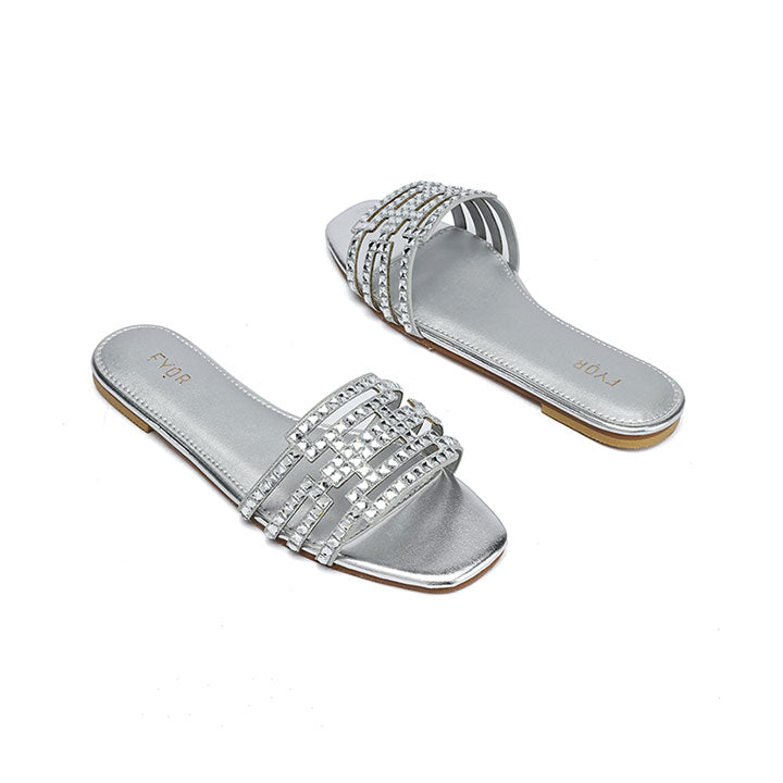 Embellished Slide Sandal MY 329