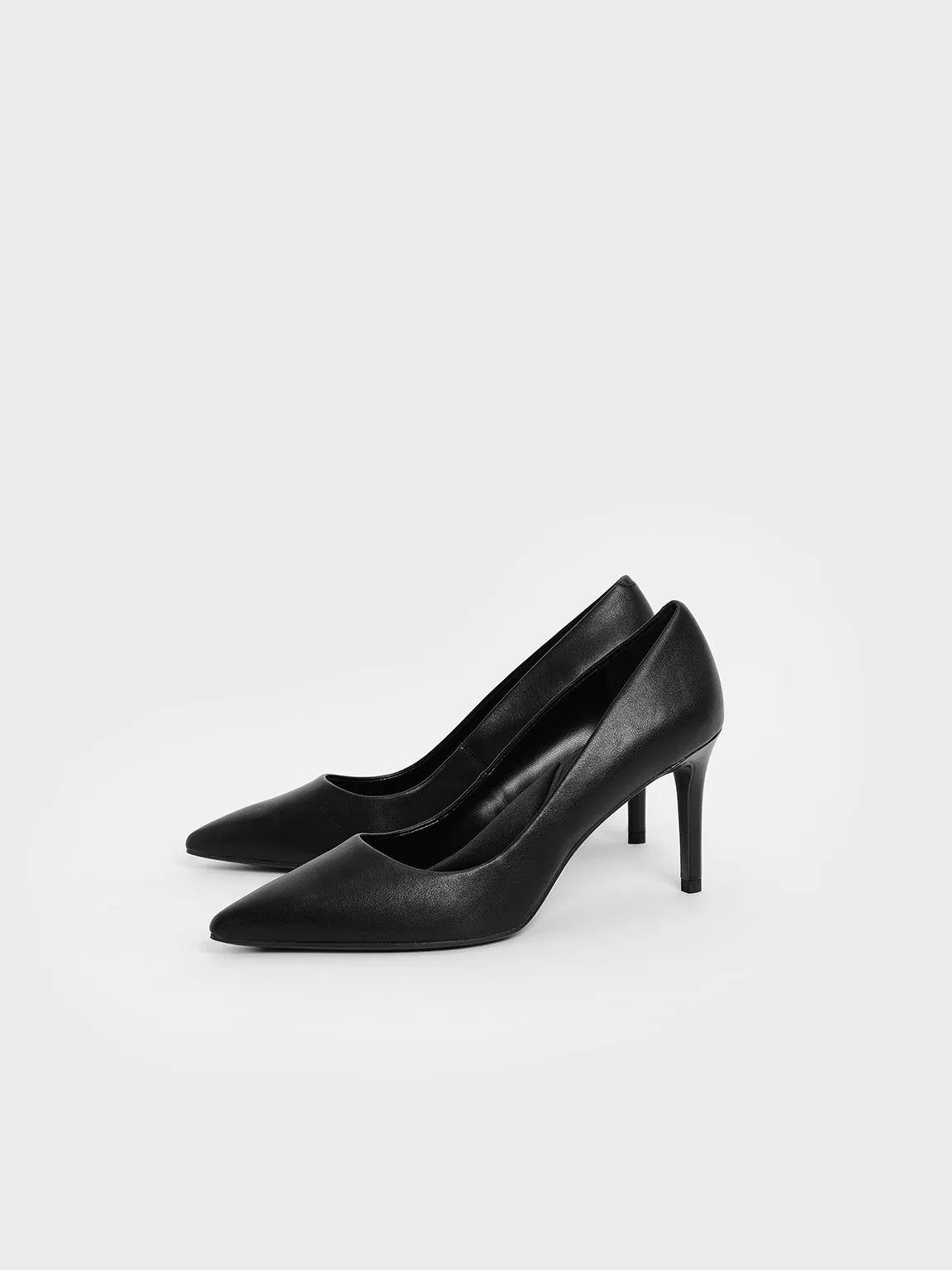 Emmy Pointed-Toe Stiletto Pumps - Black