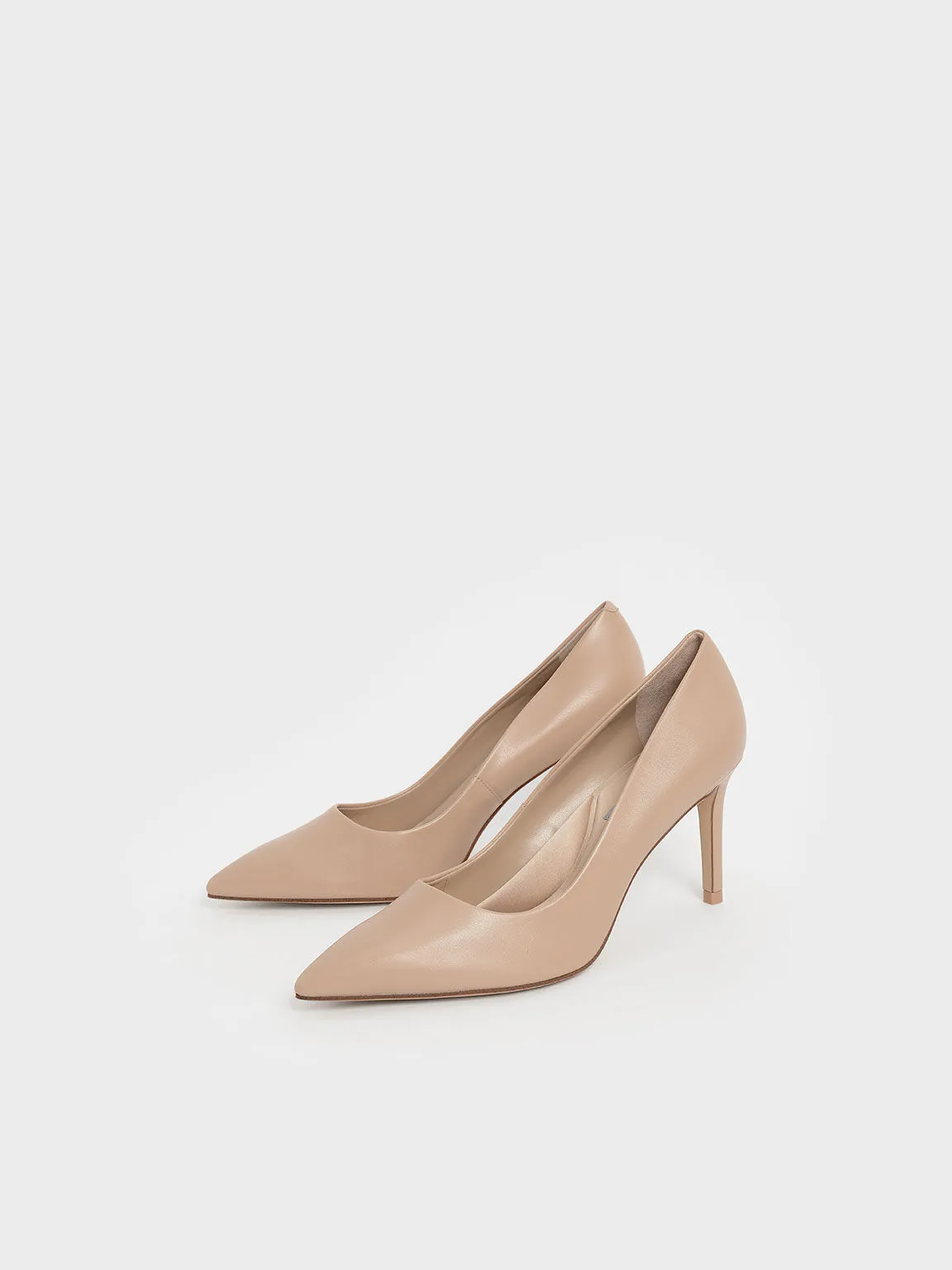 Emmy Pointed-Toe Stiletto Pumps - Nude