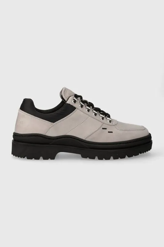 Filling Pieces leather sneakers Mountain Trail gray color 64328991108