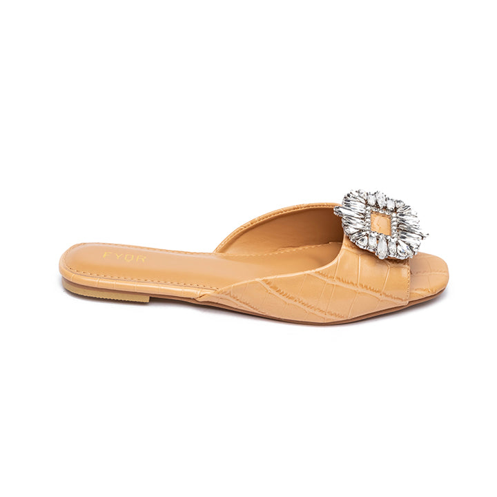 Gem Embellished Flat Sandal MY 212