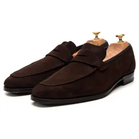 'George' Dark Brown Suede Loafers UK 11 E