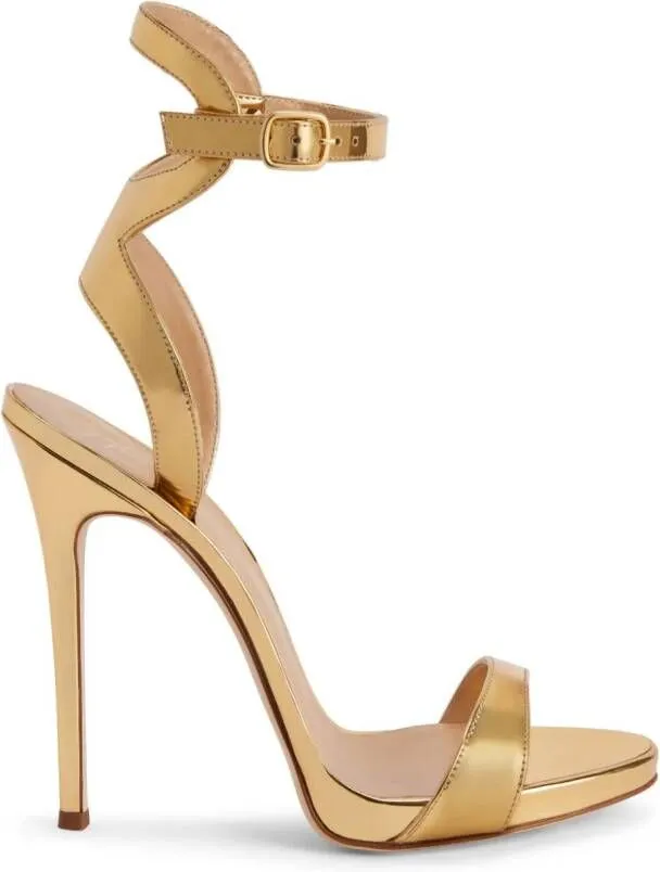 Giuseppe Zanotti Gwyneth 120mm platform sandals Gold