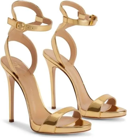 Giuseppe Zanotti Gwyneth 120mm platform sandals Gold