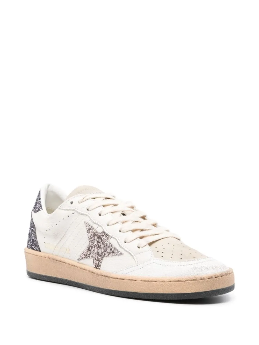 GOLDEN GOOSE Vintage White Lace-Up Sneaker for Women