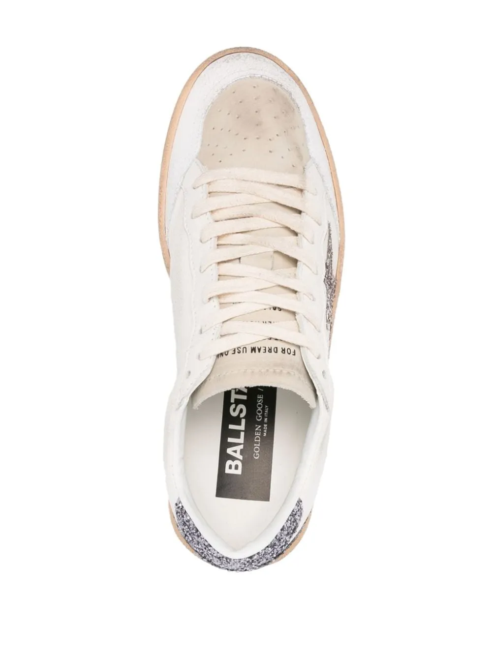 GOLDEN GOOSE Vintage White Lace-Up Sneaker for Women