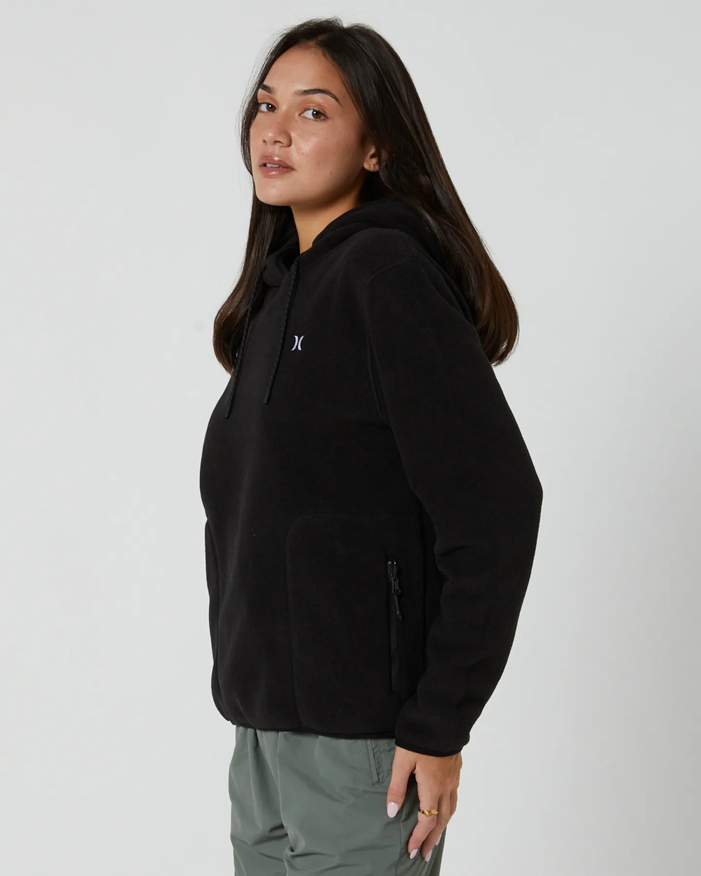 Hurley Womens Explore 200 Polartec Hoody - Black | SurfStitch