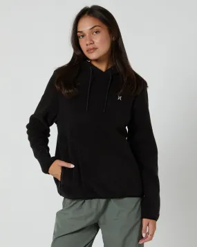 Hurley Womens Explore 200 Polartec Hoody - Black | SurfStitch