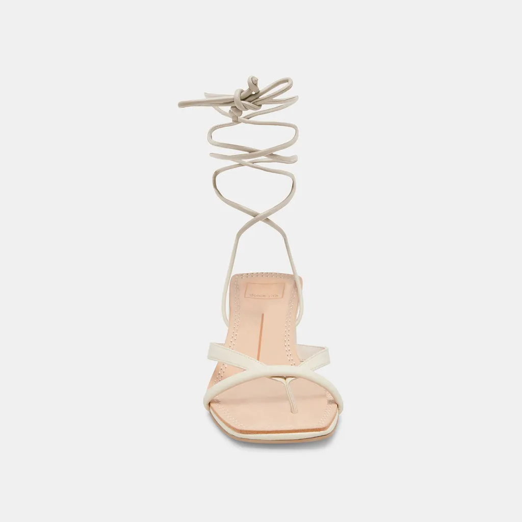 Jaimi Sandals Eggshell Stella | Eggshell Stella Ankle Strap Heels– Dolce Vita 6885995675714