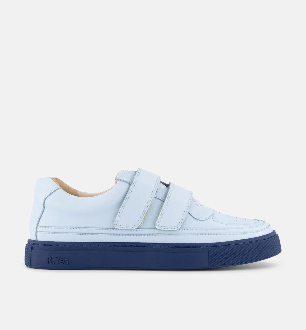 Journey 3.0 Leather Velcro Trainer | Ice Blue