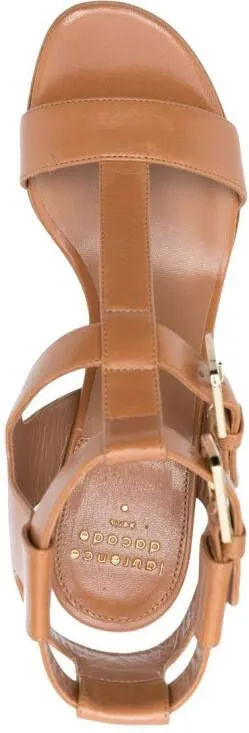 Laurence Dacade 850mm heeled T-bar sandals Brown