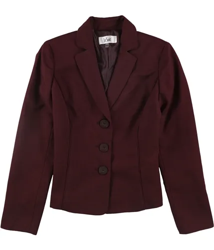 Le Suit Womens Solid Three Button Blazer Jacket, TW2