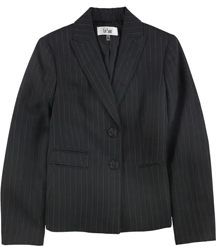 Le Suit Womens Striped Two Button Blazer Jacket, TW2