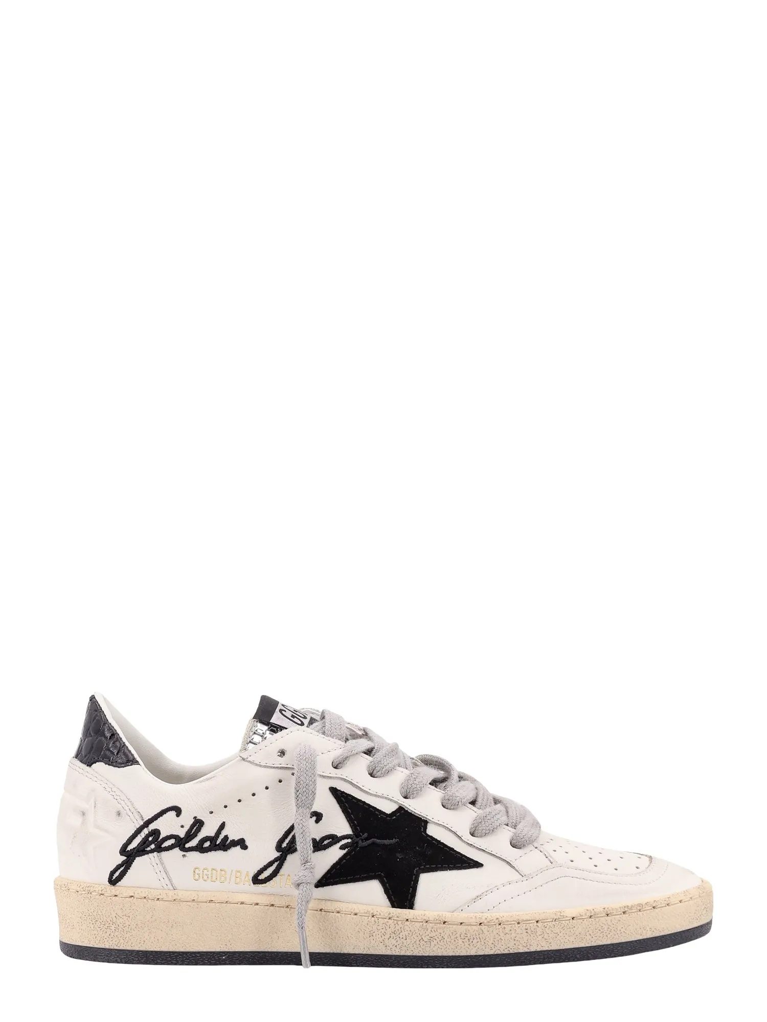 Leather sneakers with Star suede detail