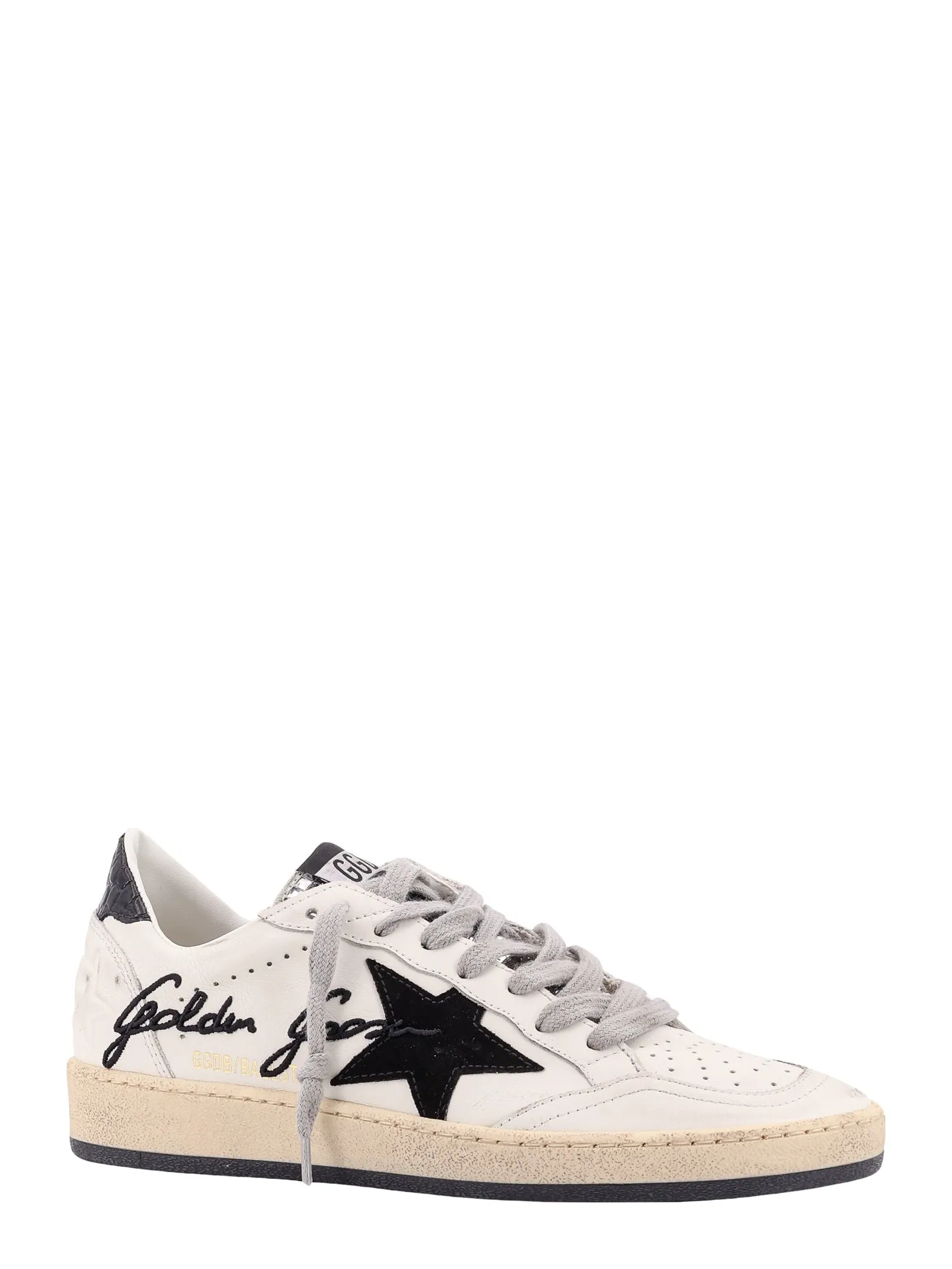 Leather sneakers with Star suede detail