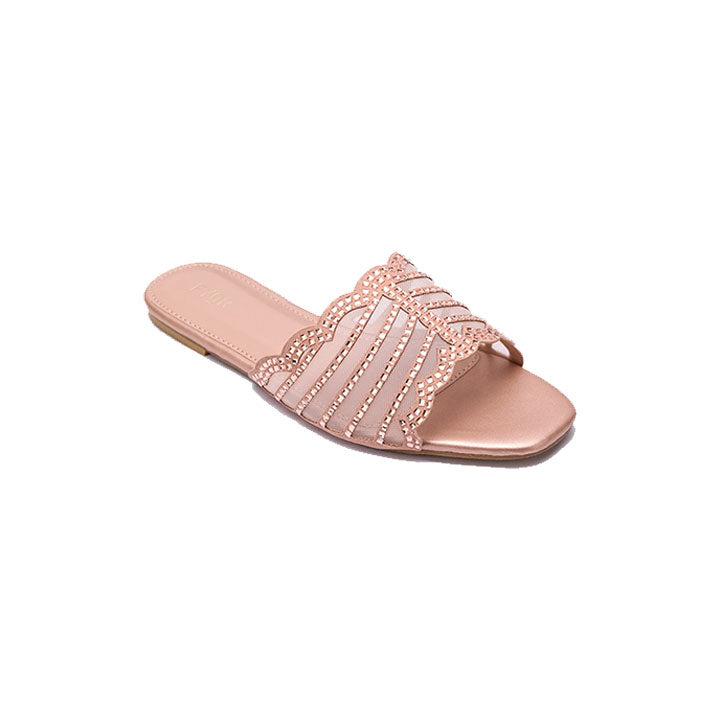 Mesh Diamante Slide Sandal MY 258