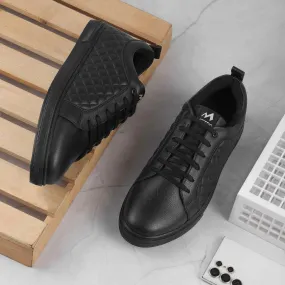 Metro Men Black Casual Sneakers