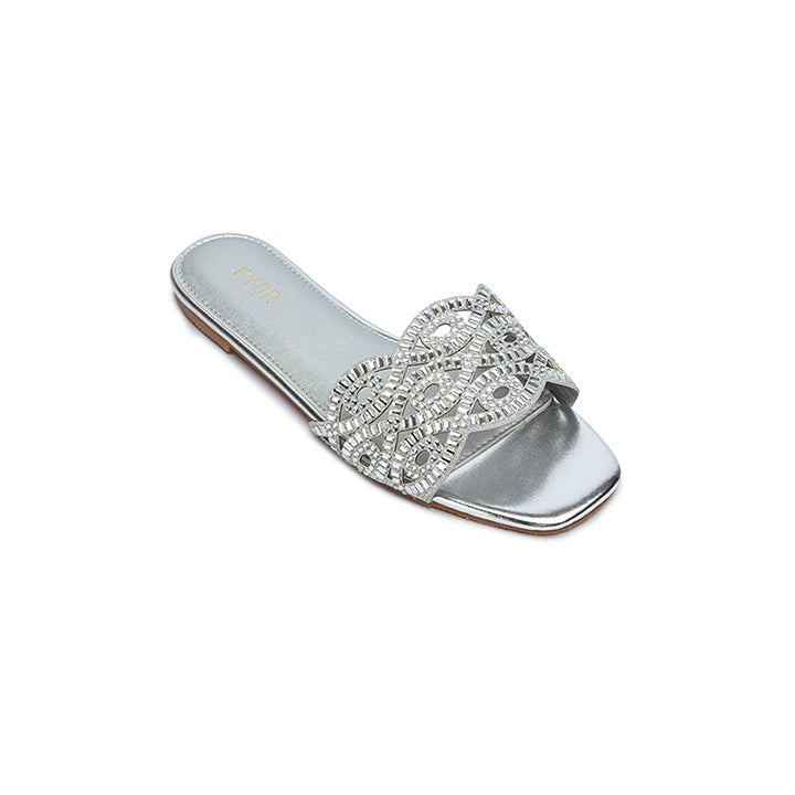 Mirror Embellished Braided Sandal MY 287