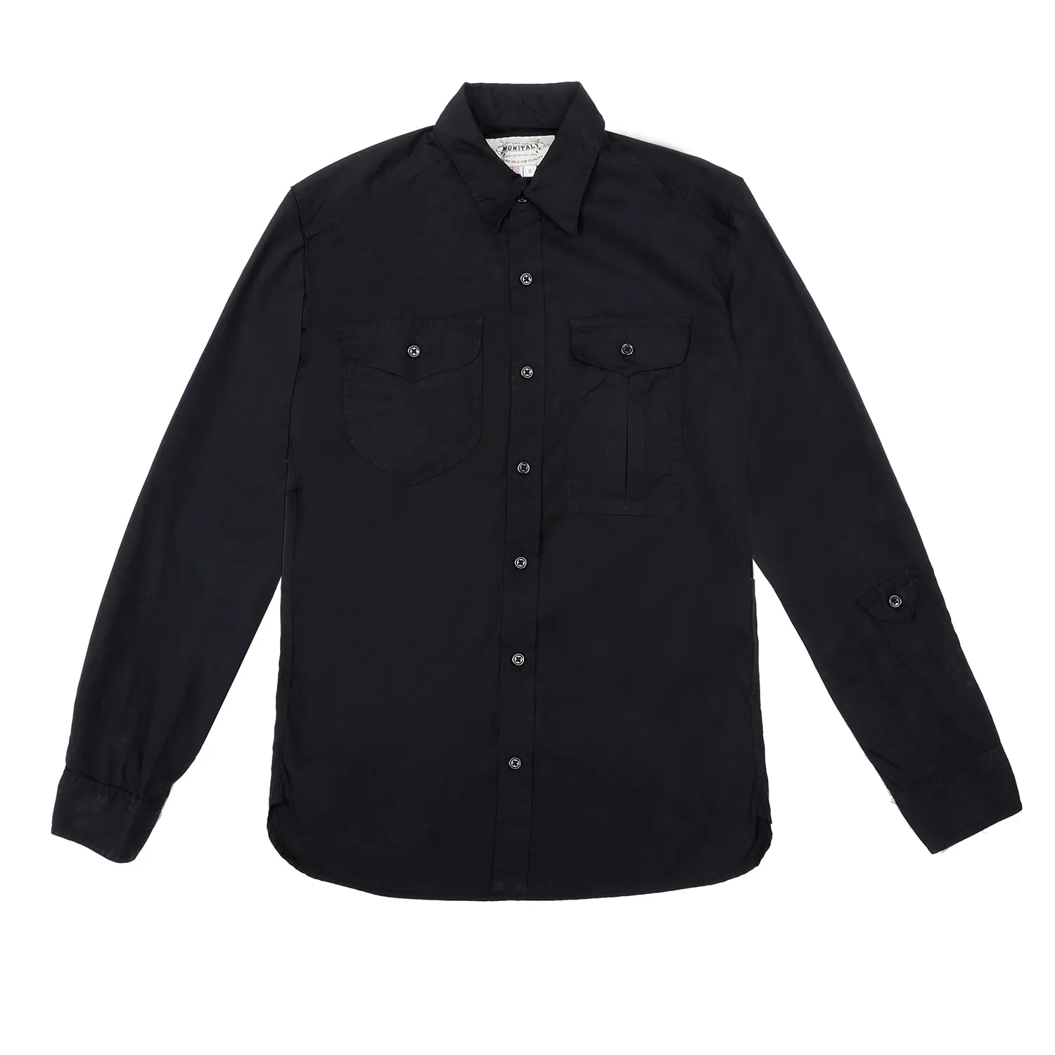 Monitaly - Triple Needle Shirt - Black