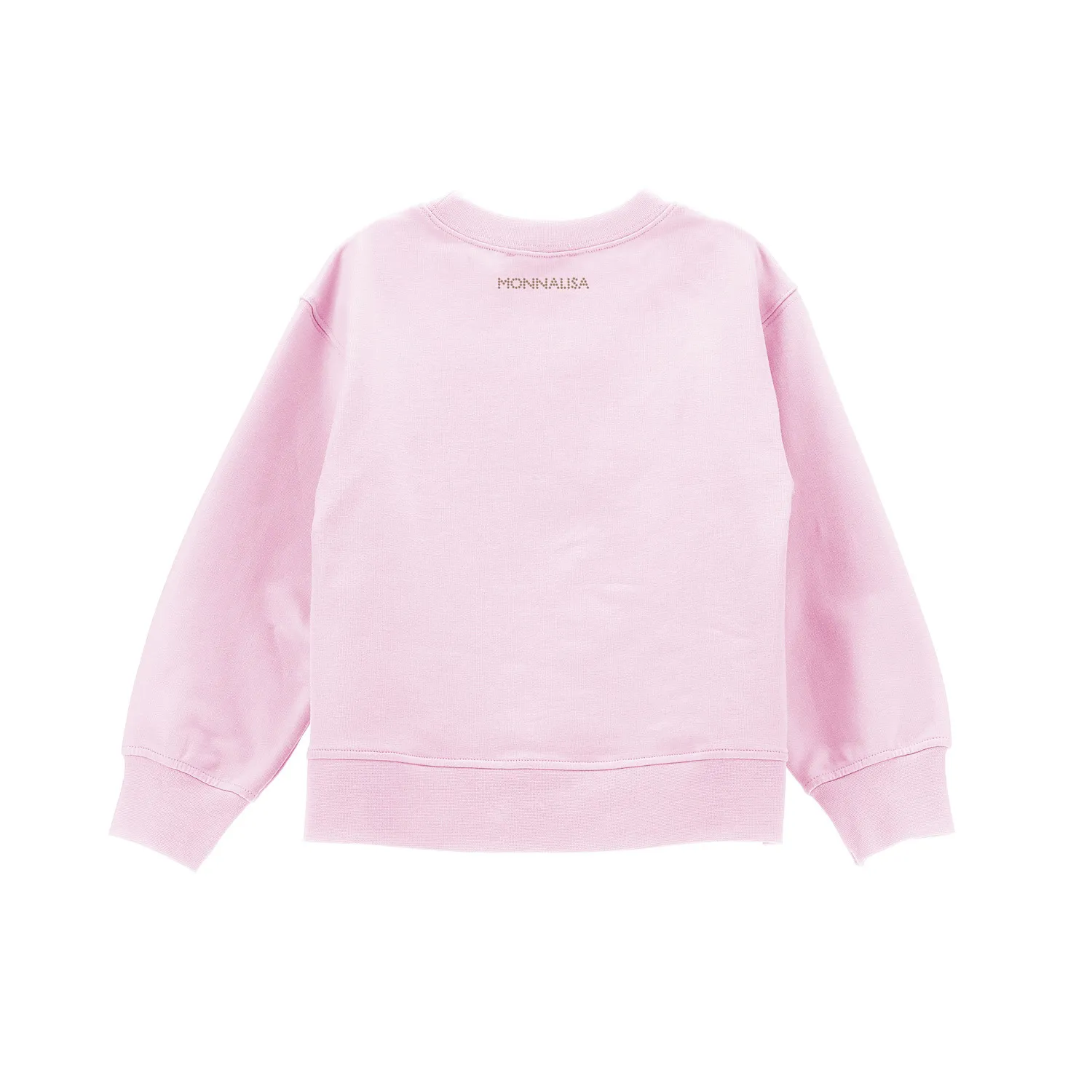 Monnalisa Felpa Crew Neck Felpa Cot Rosa Fairytale 19C601_3008_0090