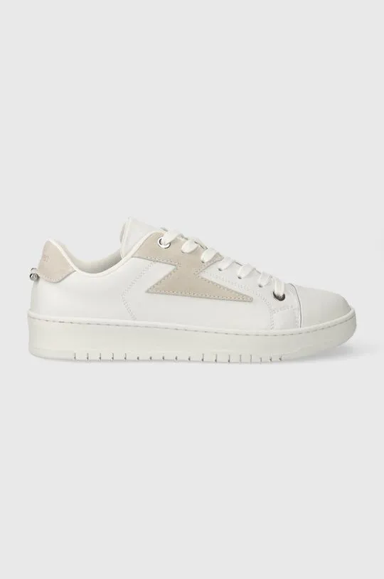 Neil Barett leather sneakers DURAN white color PBCT375A.V9002.1222