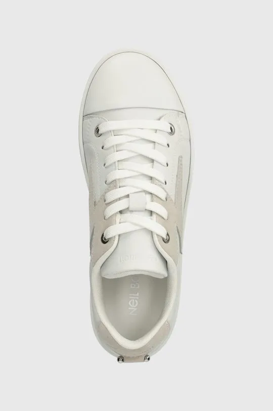 Neil Barett leather sneakers DURAN white color PBCT375A.V9002.1222