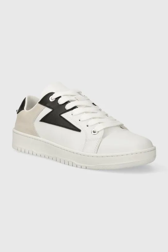 Neil Barett leather sneakers DURAN white color PBCT375B.V9002.9867