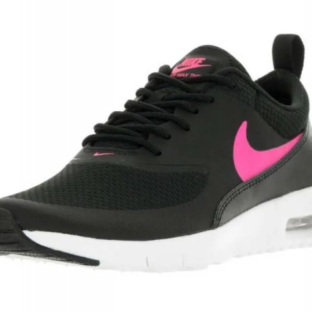 Nike air max thea girls' grade school running shoes 814444-001 black sz. 4.5-7