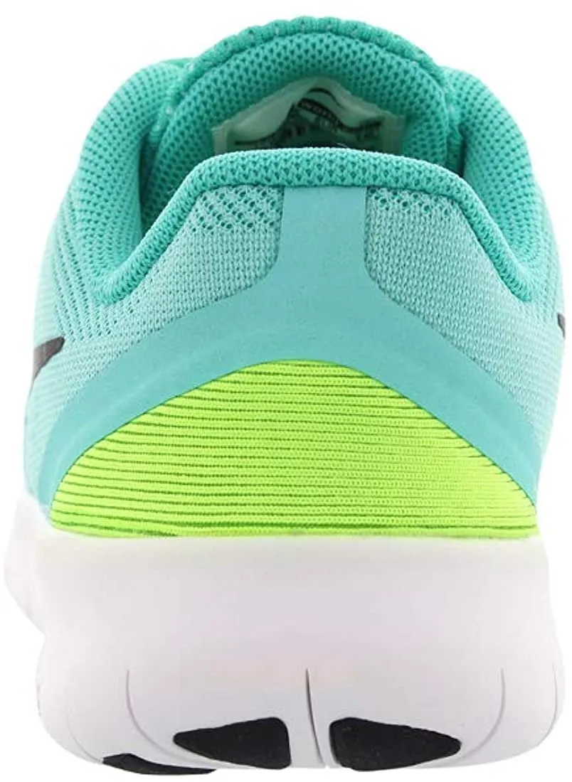 Nike Free Rn Running Preschool Girl's Shoes , Hyper Turquoise/Black/Clear Jade/Volt, 13 Little Kid