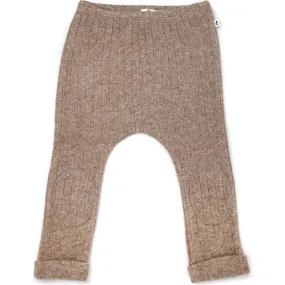 oh baby! Wide Rib Sweater Knit Patch Pant, Mushroom Heather