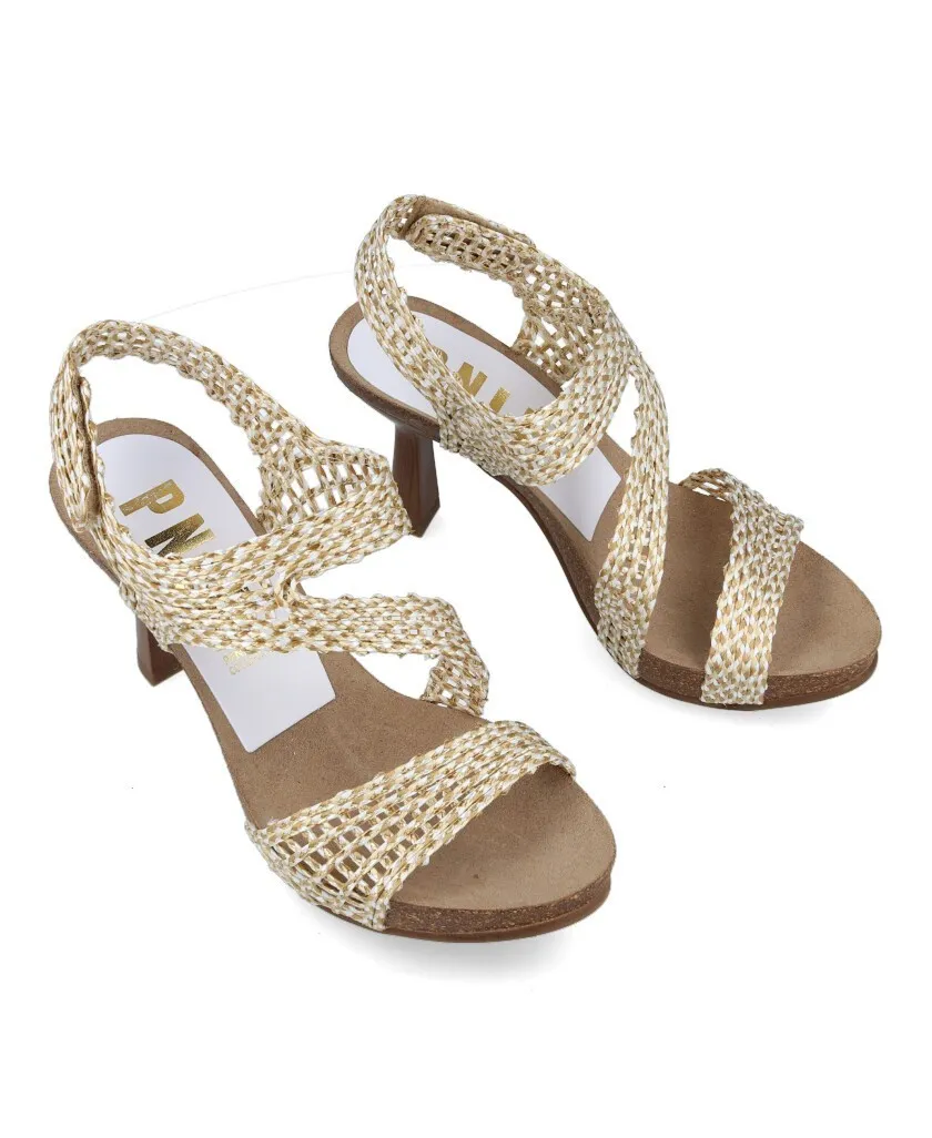 Penelope 6101-R Women's raffia sandals