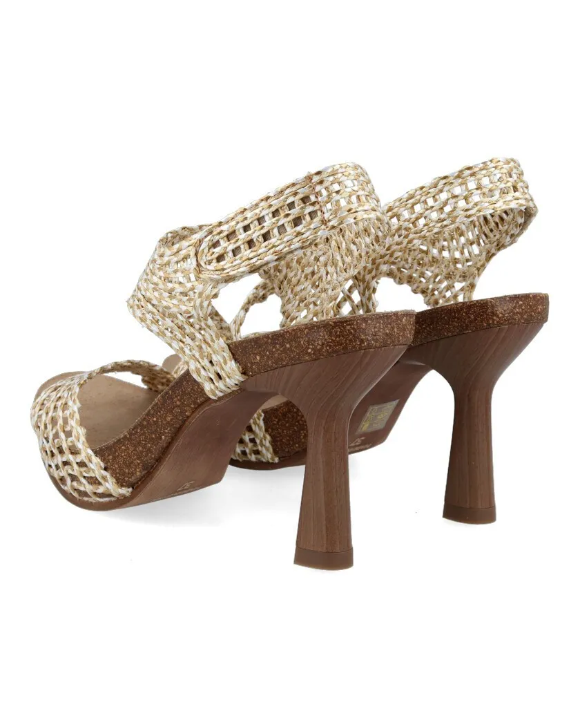 Penelope 6101-R Women's raffia sandals