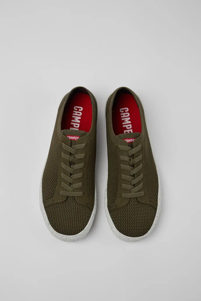 Peu Touring Green textile sneakers for men